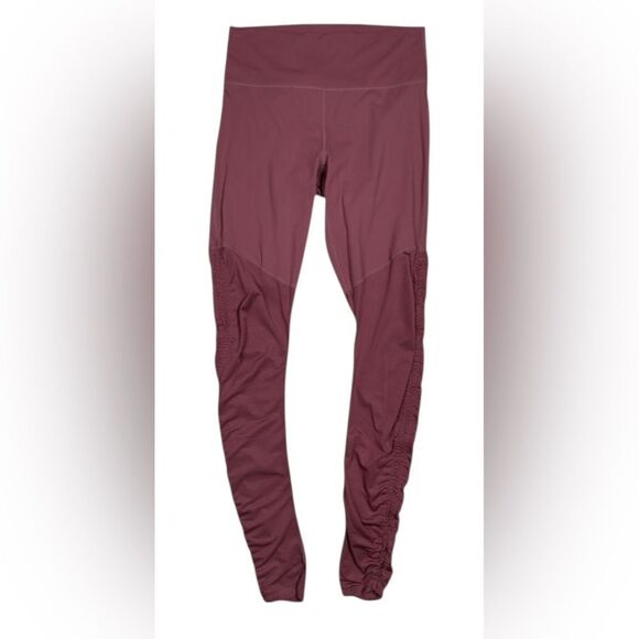 Fabletics Mauve Pink Cashel Foldover PureLuxe Ruched Athletic Legging - Picture 5 of 8